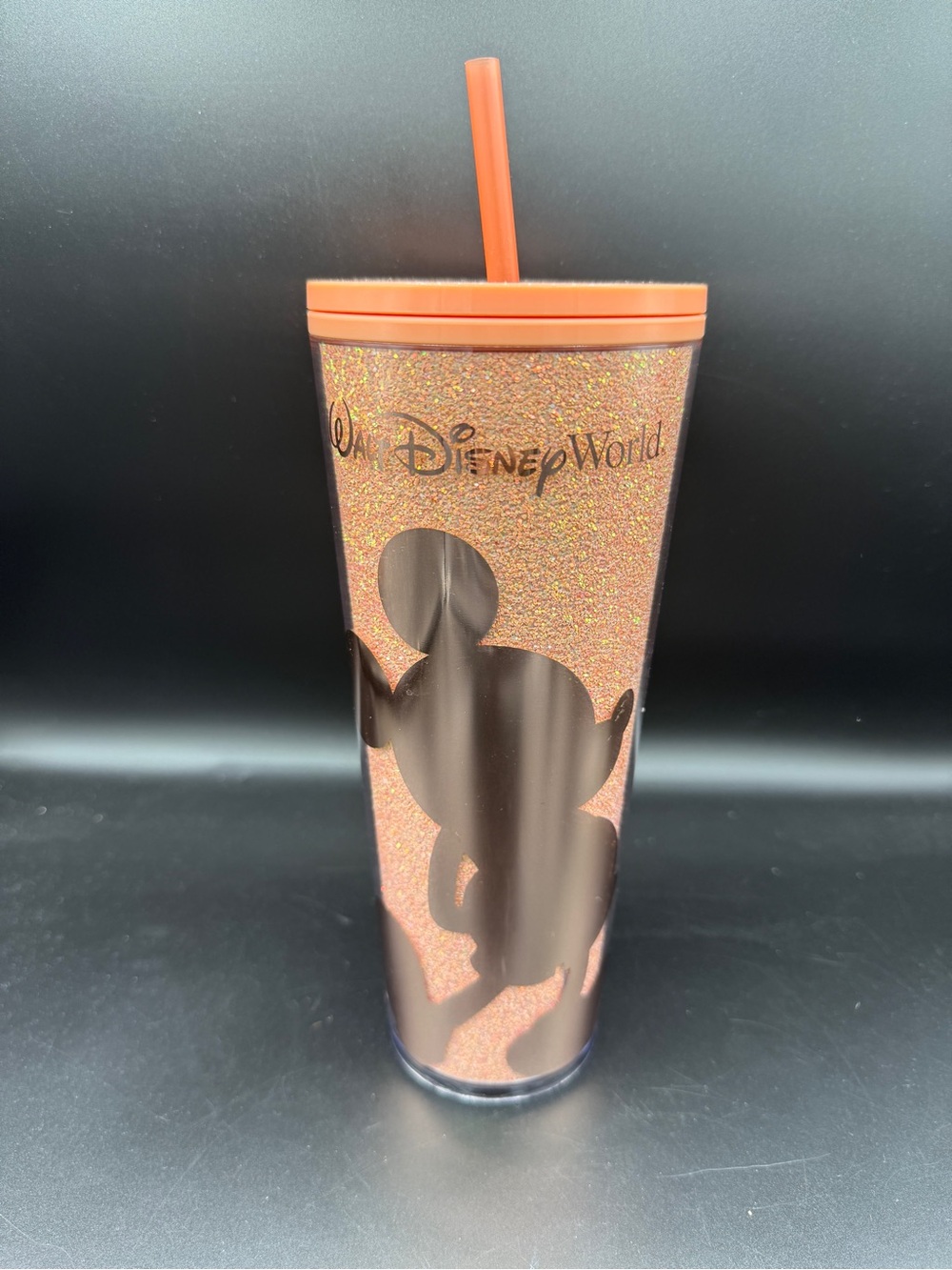 Starbucks Walt Disney World Peach Punch Glitter Mickey Tumbler 2024 24oz